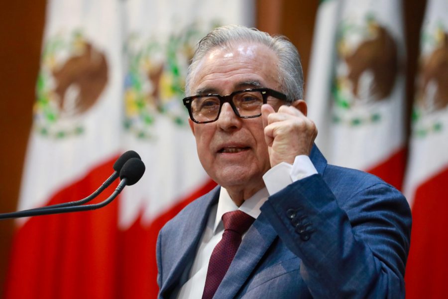 Rocha durante su informe